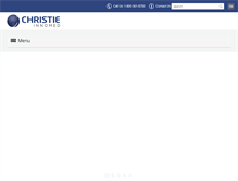 Tablet Screenshot of christieinnomed.com